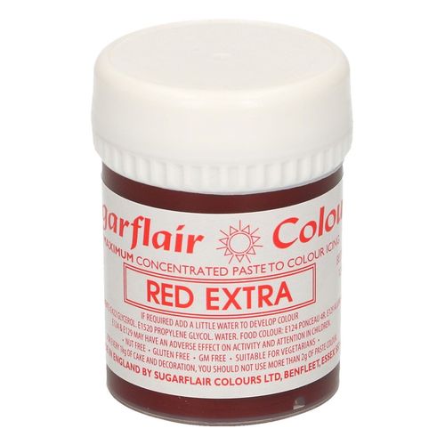 Sugarflair Pastenfarbe Red / Rot Extra