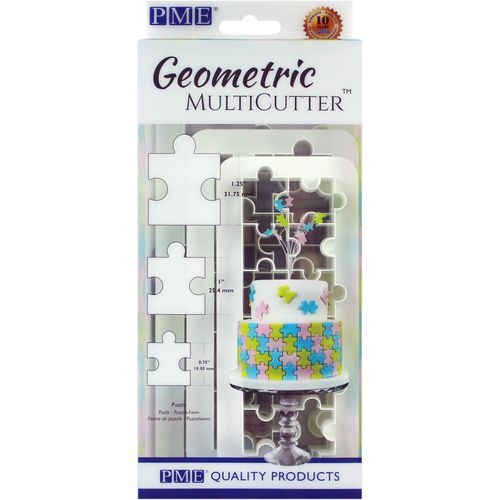 Geometric Multicutter Puzzle 3er Set