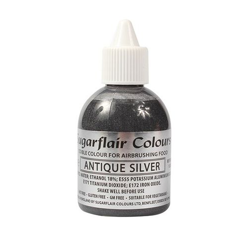 Airbrushfarbe Antiksilber / Antique Silver 60ml