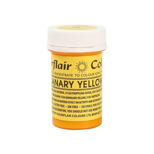 Sugarflair Pastenfarbe Canary Yellow / Kanarien-Gelb