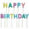 Geburtstagskerzen 'Happy Birthday' pastell PME