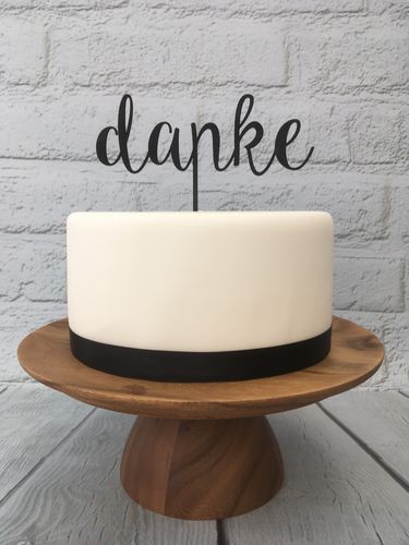 CakeTopper L "danke"
