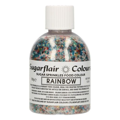 Zuckerkristalle / Sugar Sprinkles Rainbow 100g Sugarflair