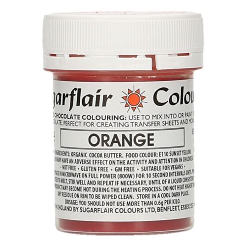 Sugarflair Schokoladenfarbe Orange 35g