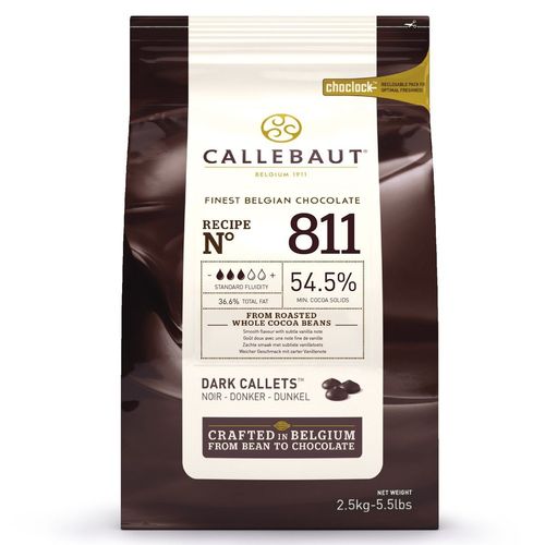 Schokolade Callets Dark 2,5 kg von Callebaut