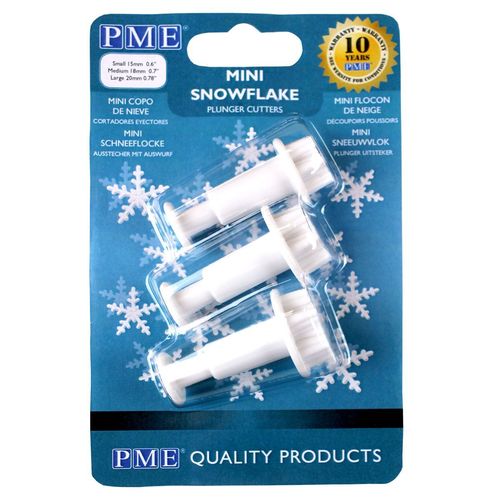 Schneeflocke Mini Stempel-Ausstecher 3er Set von PME
