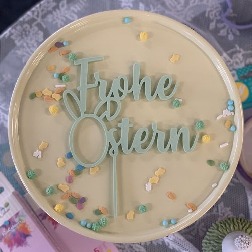 Cake Topper "Frohe Ostern"