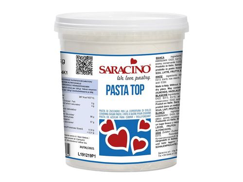 Saracino Rollfondant Pasta Top weiß / white 1kg