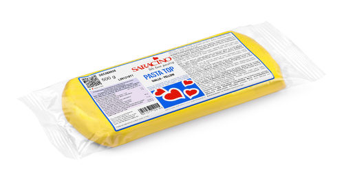 Saracino Rollfondant Pasta Top gelb / yellow 500g