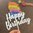 CakeTopper M "Happy Birthday"