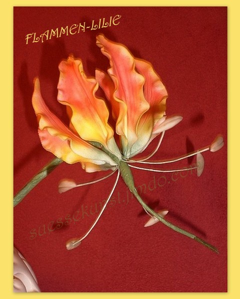 von Trude aus Niederösterreich - verwendet wurde der Ausstecher Gloriosa - Feuerlilie S und Staubgefäße Lilie groß weiß\\n\\n28.01.2010 08:17